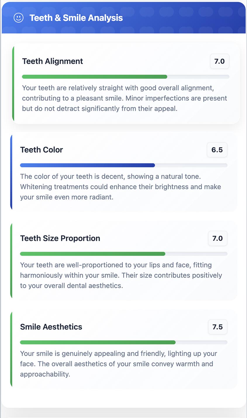 Attractiveness AI PRO screenshot showing additional features